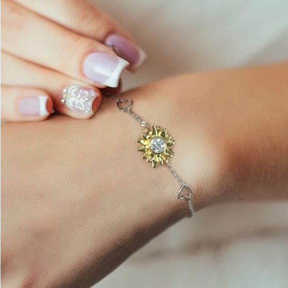 14k Yellow Gold & 925 Sterling Silver Diamond Moissanite Sunflower Bolo … - Picture 8 of 9